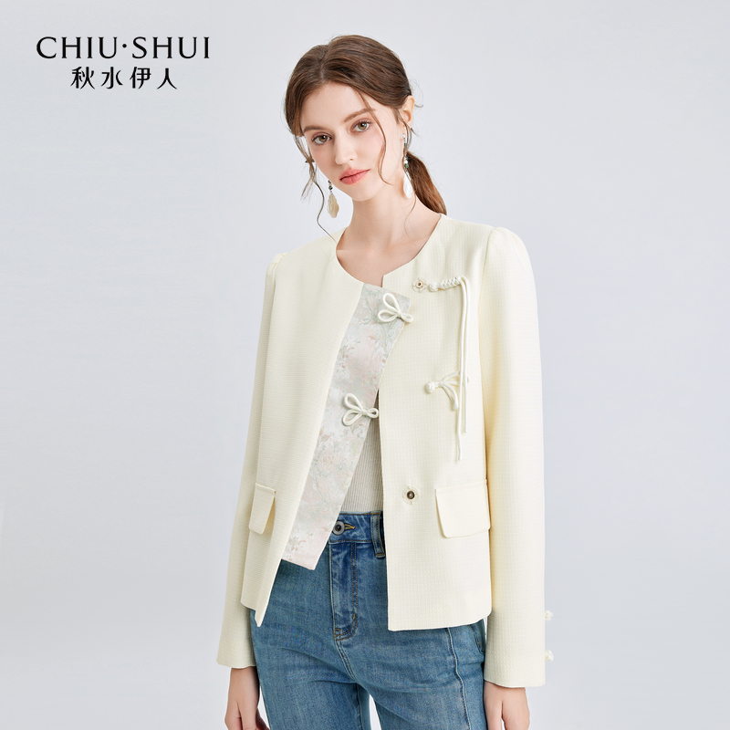 【直播优选】秋水伊人优雅新中式斜襟短外套624112D077077