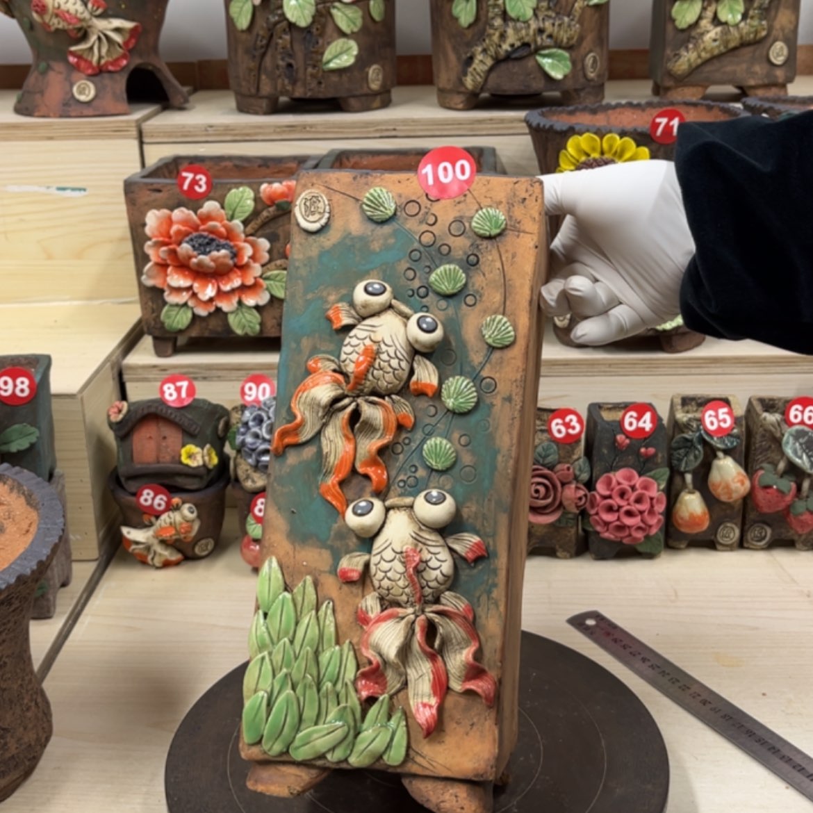 【闪购商品】紫砂花盆100号口径10外高29