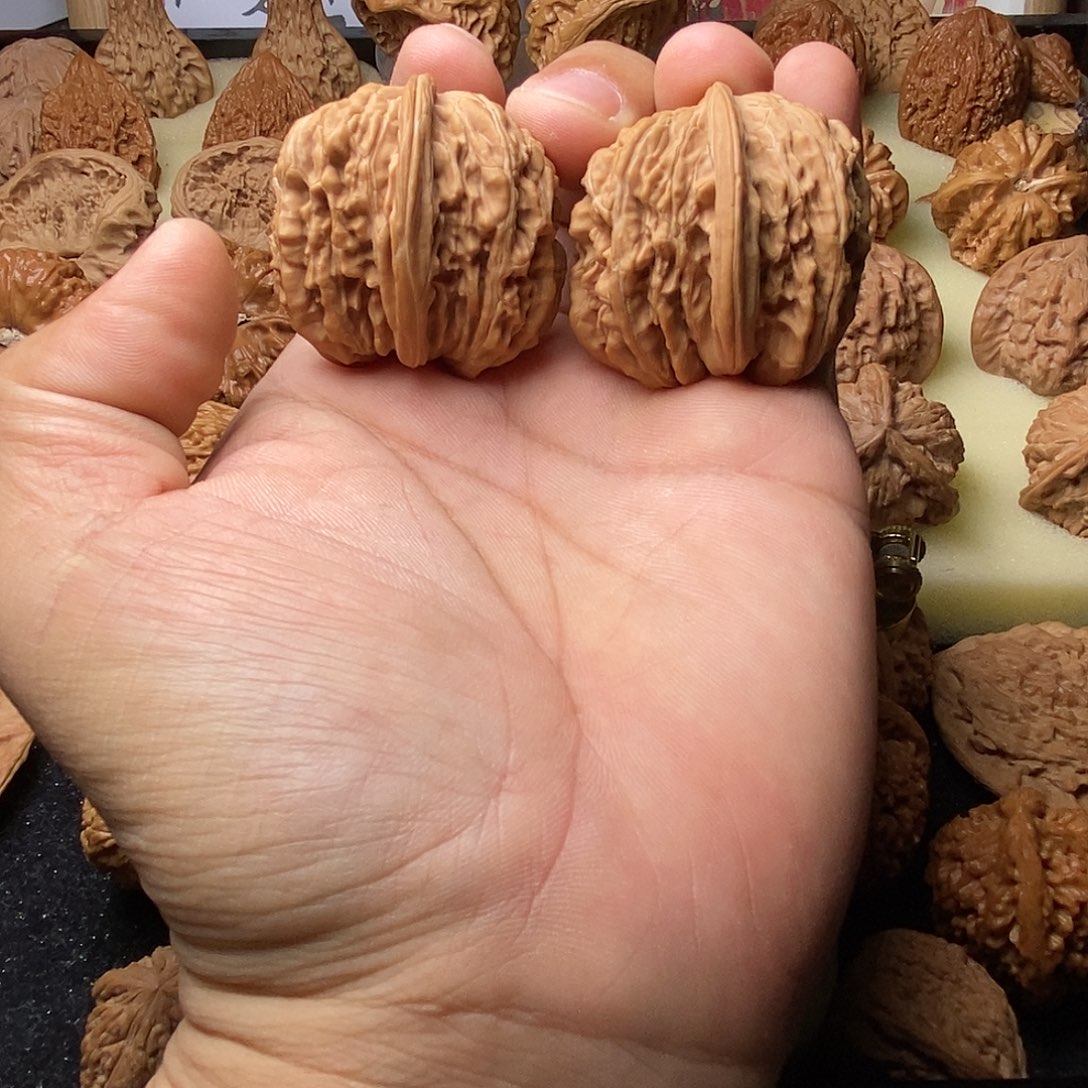 文玩核桃把件楼子半壁