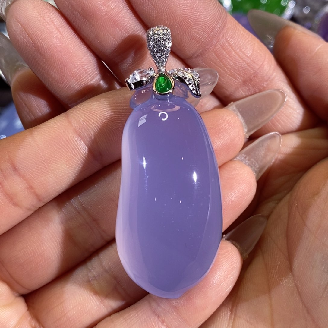 玛瑙/玉髓颈饰银S925镶嵌