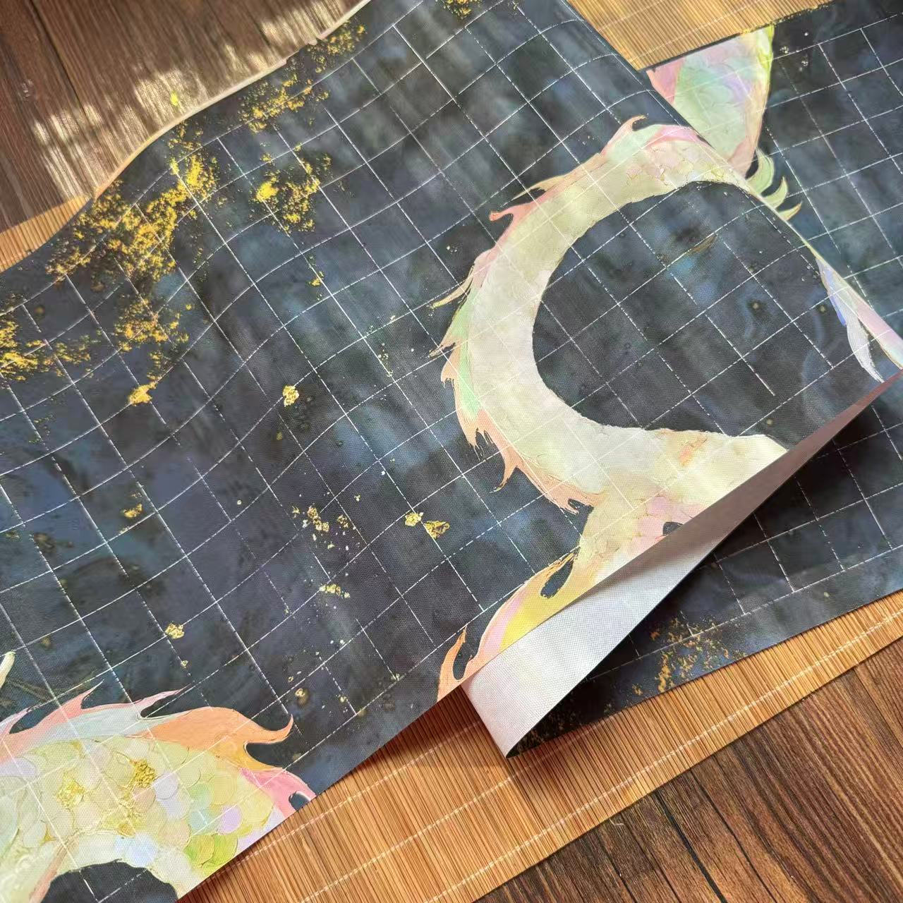 静德斋【是绢布】新款【龙飞凤舞绢布长卷】小楷行草书作品宣纸