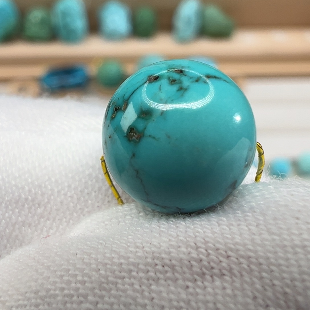 绿松石未镶嵌配饰9.7mm