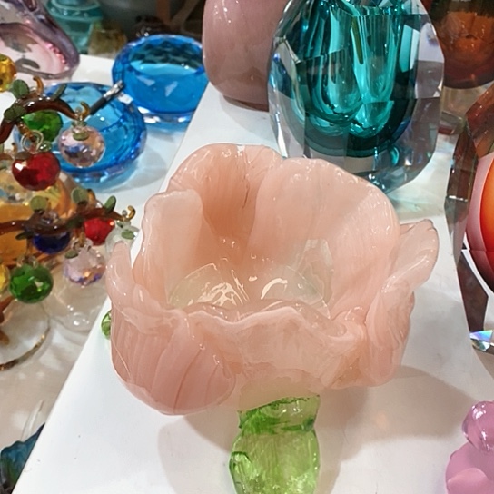 无铅玻璃花瓶高10厘米口径10厘米 