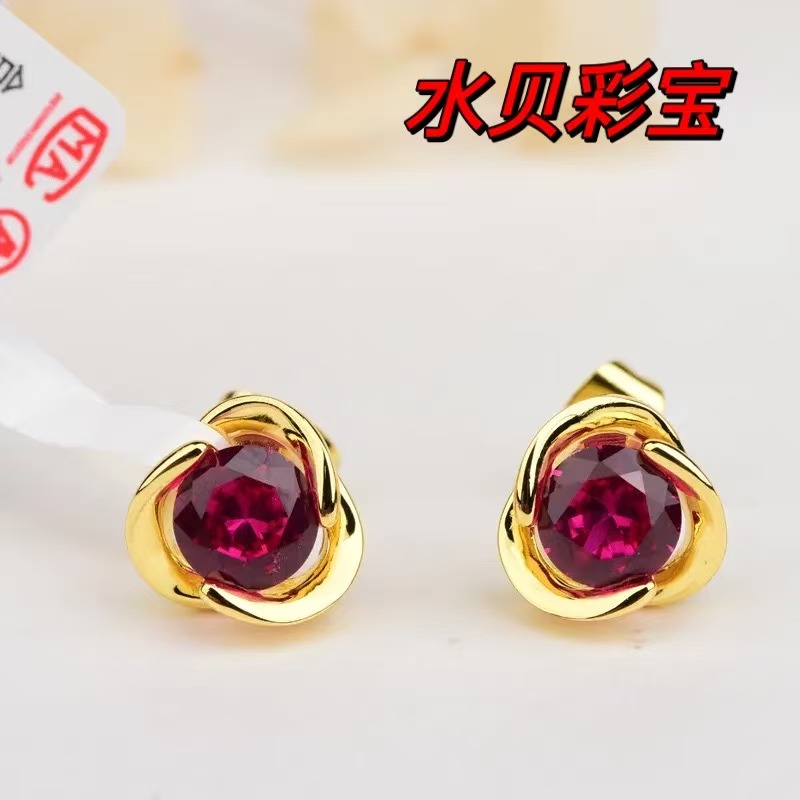 水贝k黄气质轻奢高订耳饰S0606