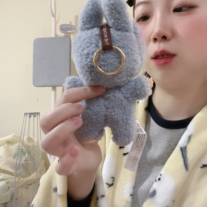 三醋酯纤维蓝色布灰耳朵