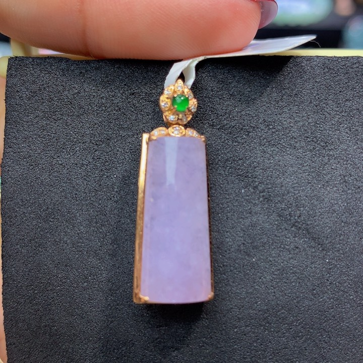 翡翠手链18K金镶嵌翡翠