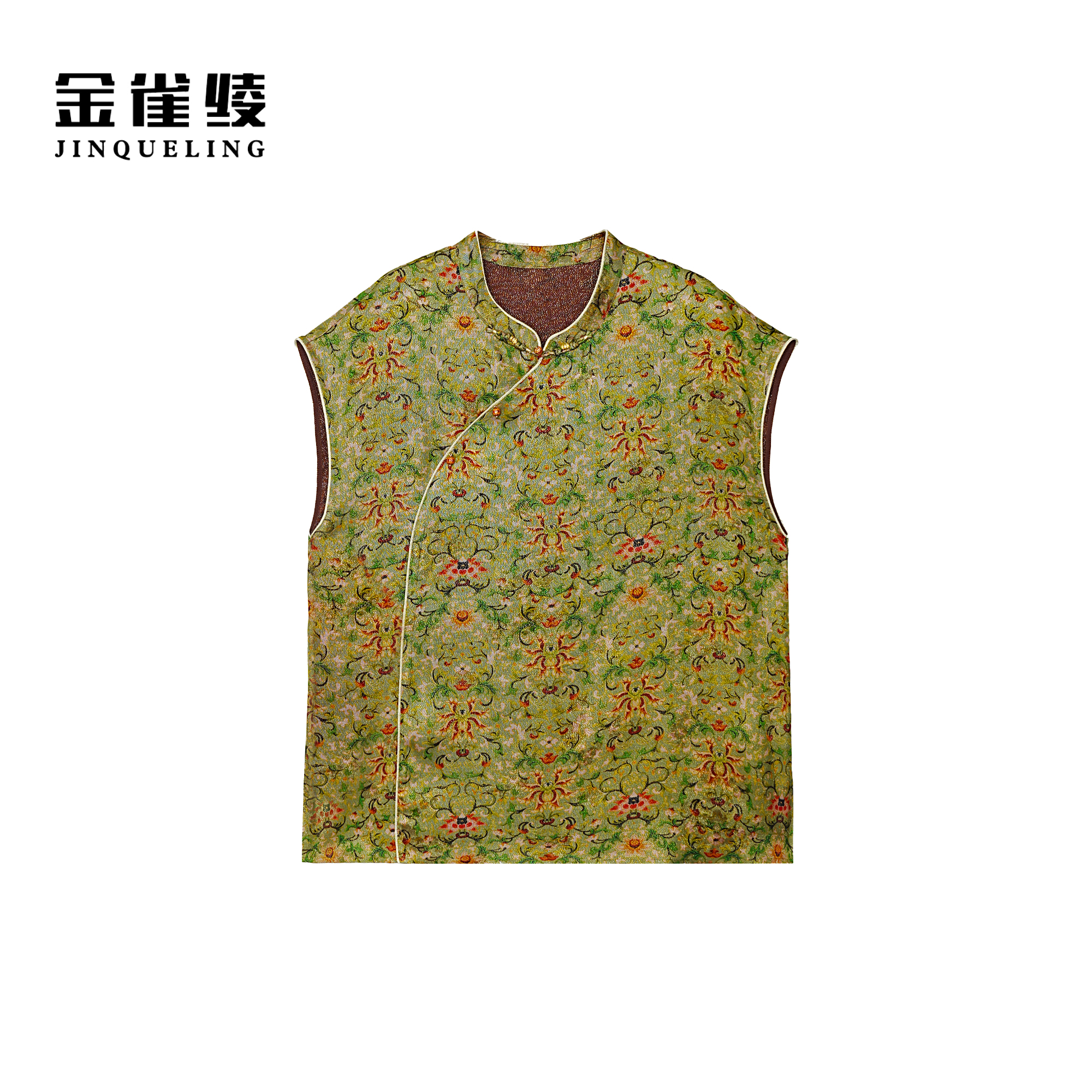 金雀绫【满堂华彩】100桑蚕丝新中式加宽加大小衫SZA2S441