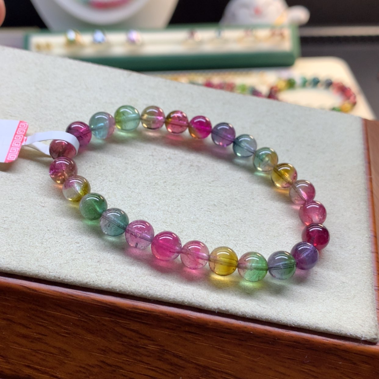 【闪购商品】碧玺手串未镶嵌色标彩虹西瓜
