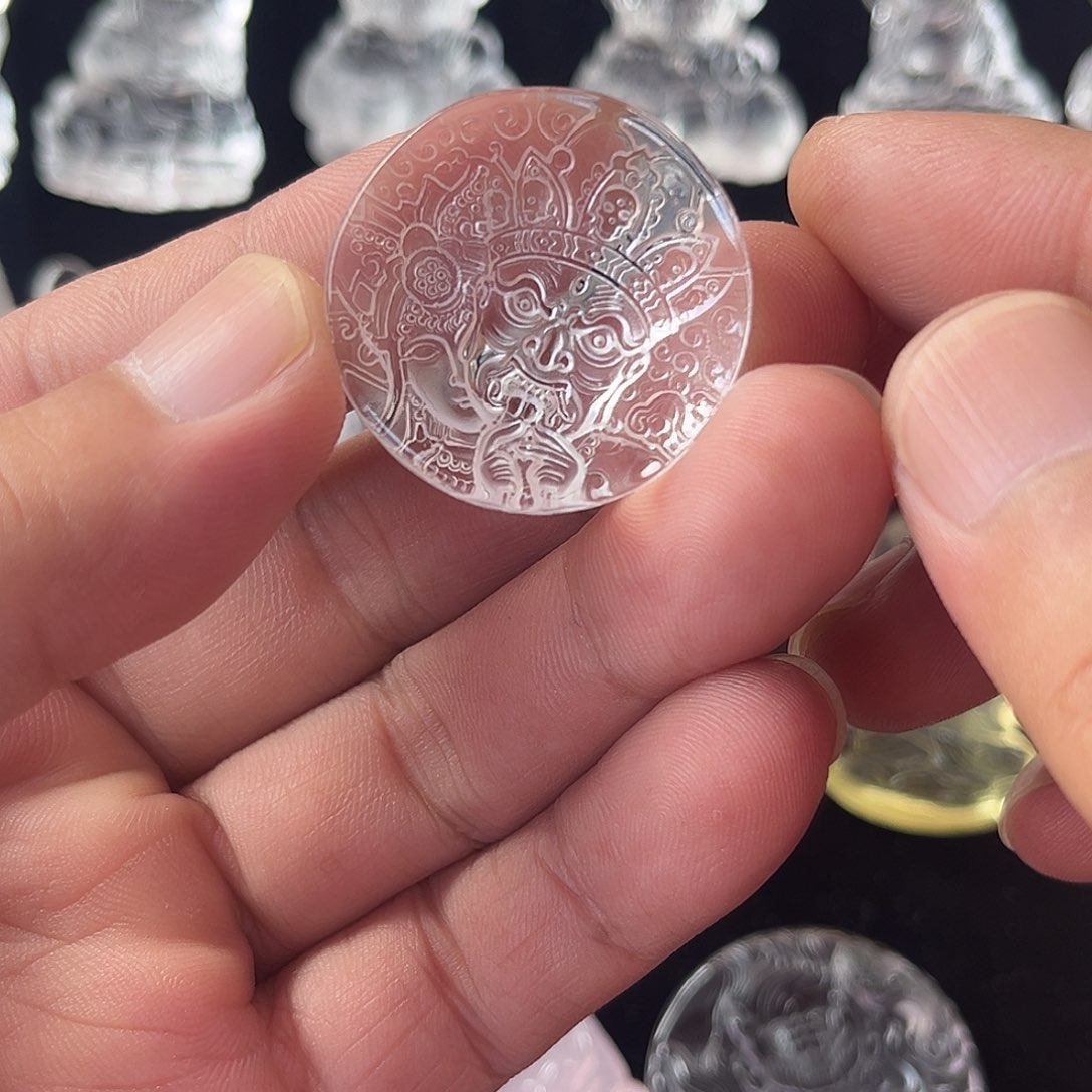 银S925镶嵌颈饰紫晶?*白水晶吊坠