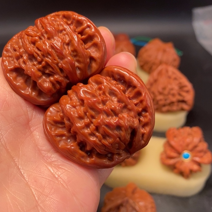 军***5核桃手串/手链工艺核桃