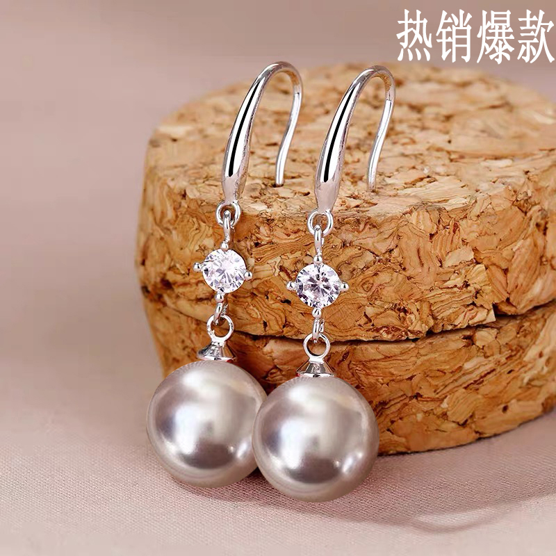 925银耳饰 简约气质925纯银耳环女古风百搭长款耳坠送妈妈耳饰