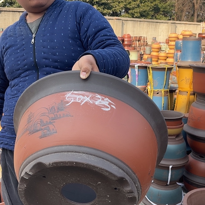 紫砂紫砂花盆盆栽