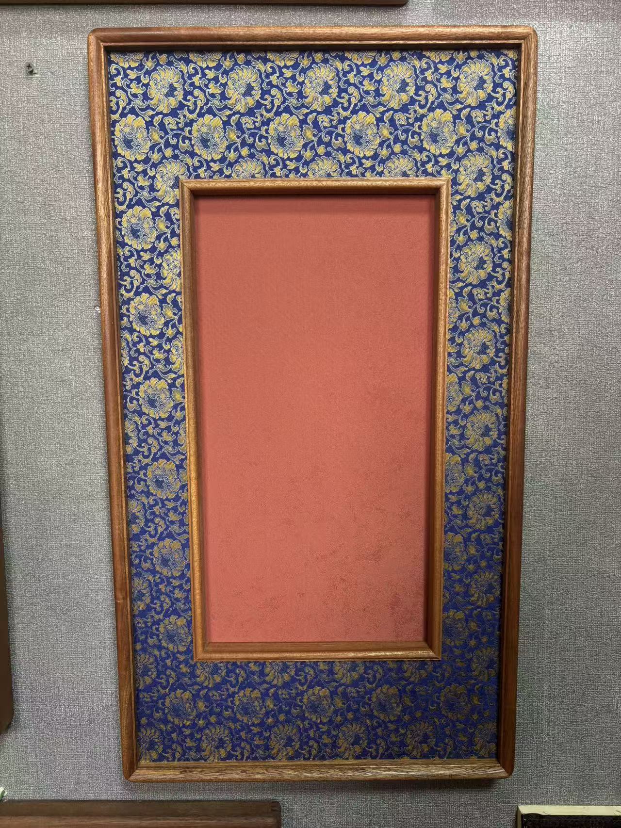 高端下凹立体框 外框38x70 内框24x46 下凹2.5cm 实木榫卯画框