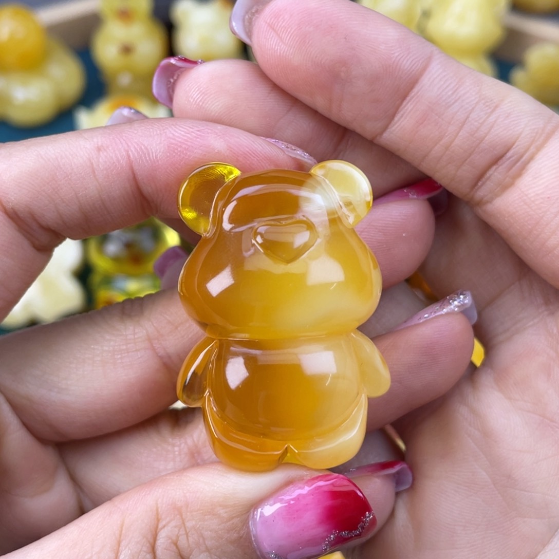 琥珀裸石未镶嵌蜜蜡