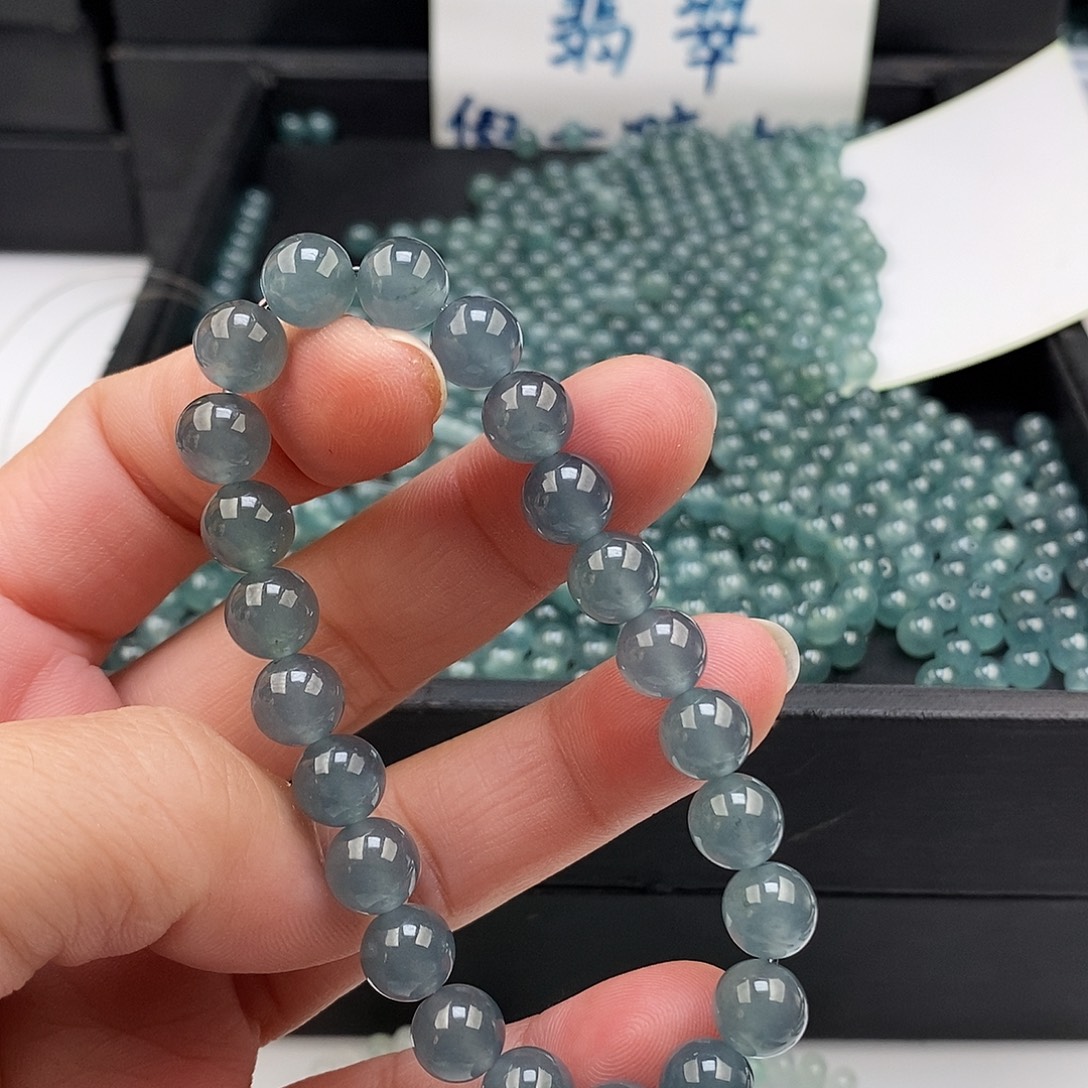 ！***！翡翠未镶嵌手链翡翠手串