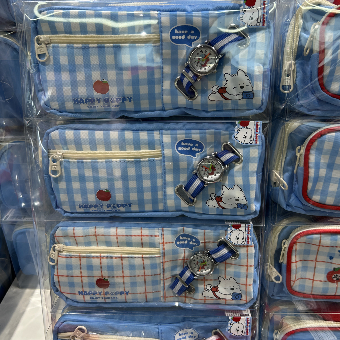 青壹坊 苹果西高地 笔袋 带手表 4个