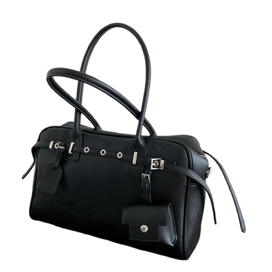 轻奢女包 2025秋冬新款 33寸明星同款波士顿包单肩斜挎包直播同价