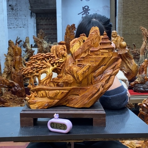 柏木（崖柏）恭*太行崖柏根雕