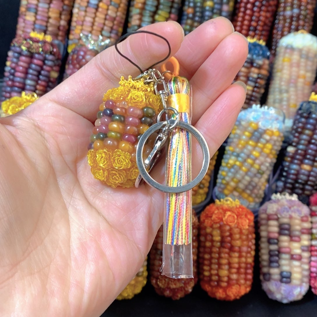 文玩玉米手艺人挂饰