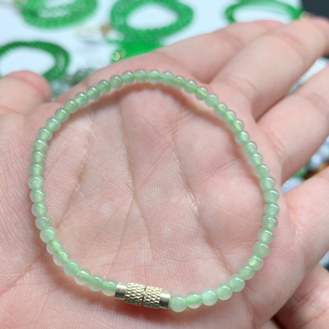 未镶嵌手链翡翠翡翠