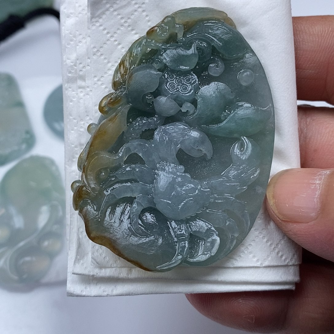 定制翡翠未镶嵌定制版翡翠吊坠项链