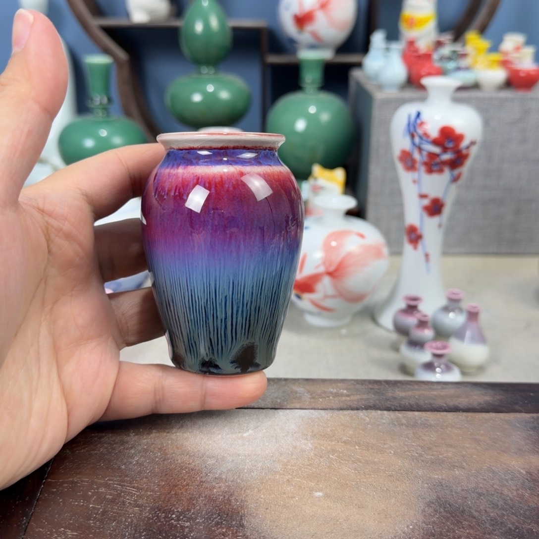 陶瓷手工小花器摆件