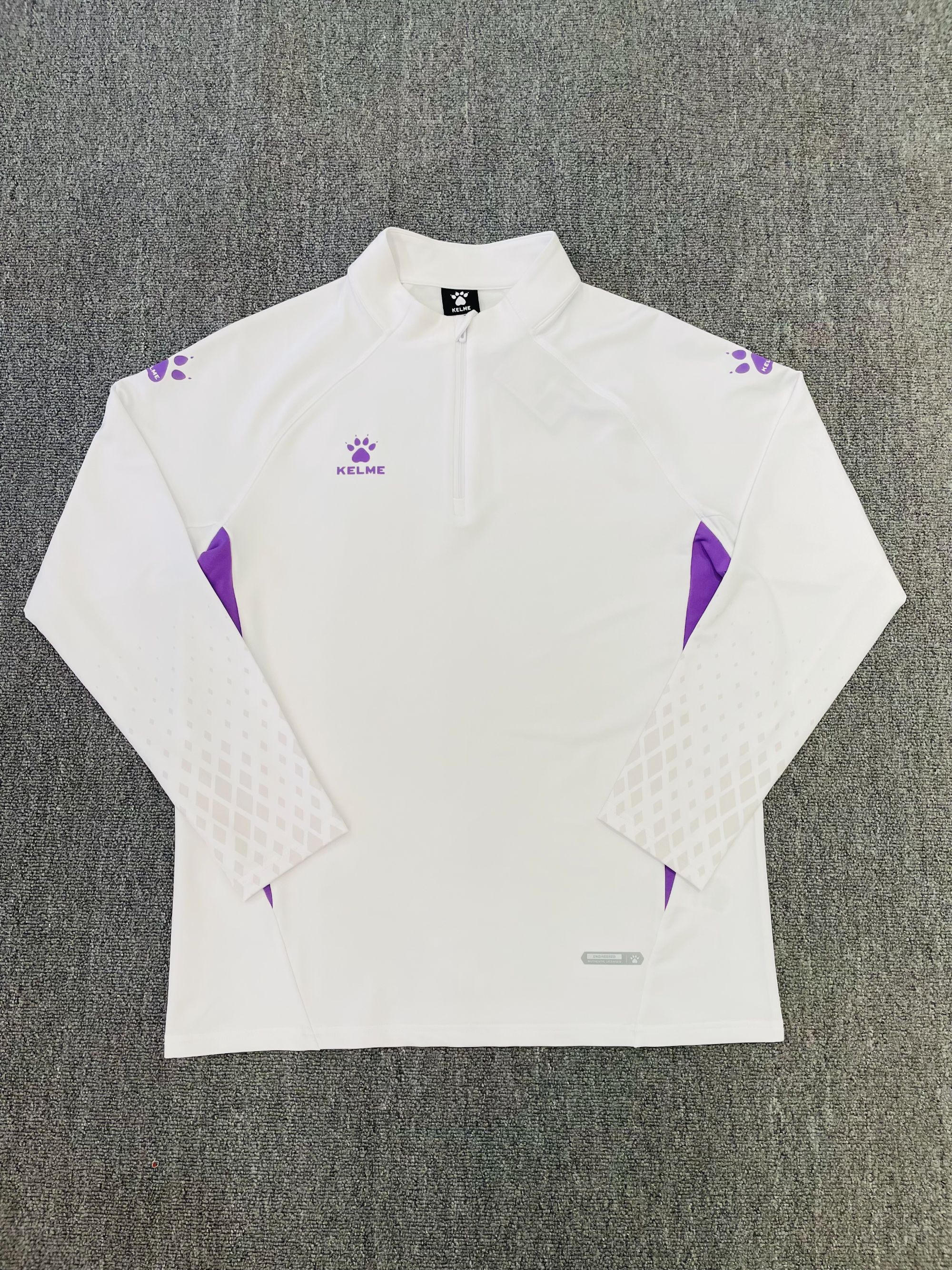 KELME/卡尔美成人半拉链足球比赛运动训练服透气长袖 8561TT1054