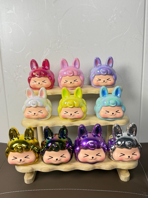 电镀卷毛kiki diy可爱摆件