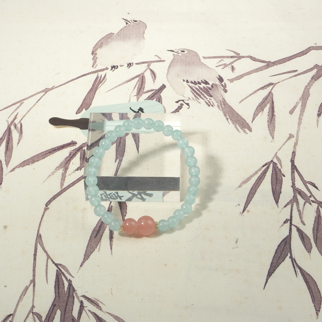 晴水冰晴蓝琉璃手串葫芦福禄女礼物
