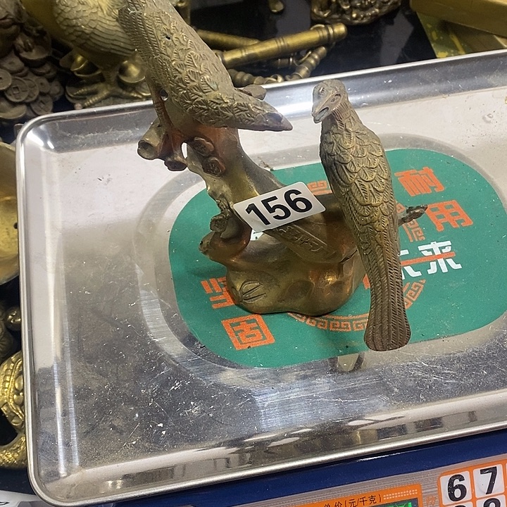 淡***色闪电购铜摆件工艺品156