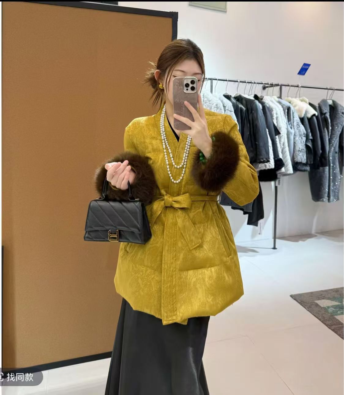 NY70690冬季2025新款韩版轻奢系带棉服时尚气质宽松显瘦休闲上衣