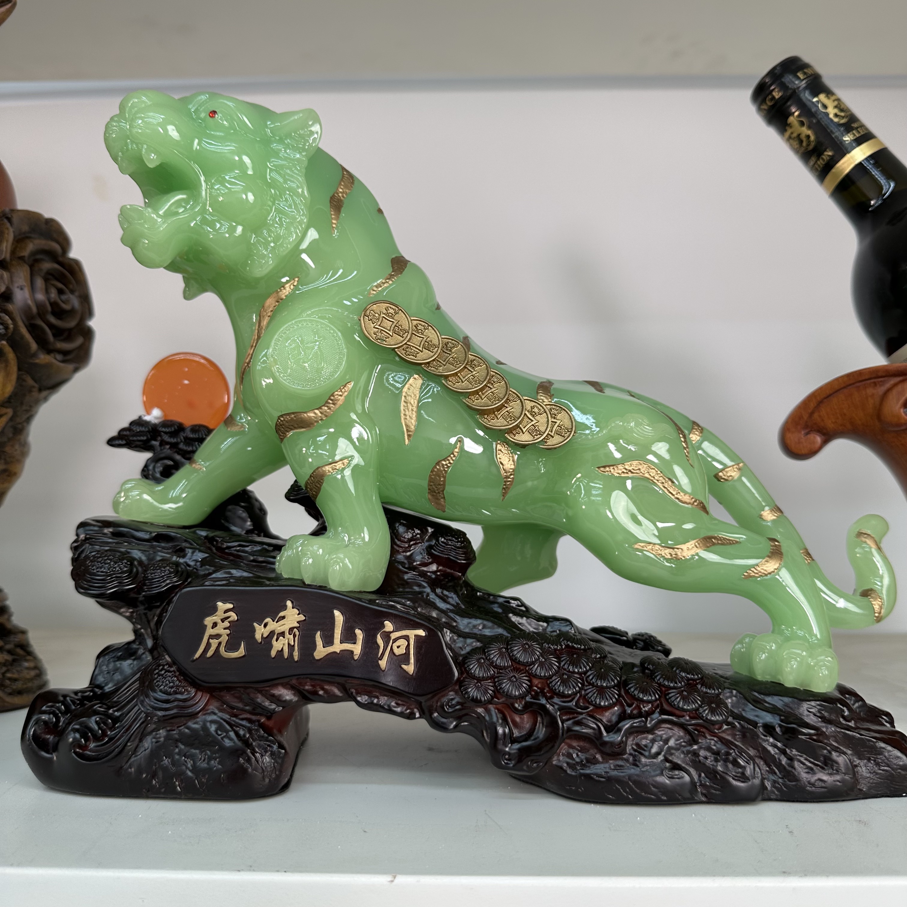 82【虎啸山河】长30宽11高22cm（孤品摆件 介意微瑕勿拍）