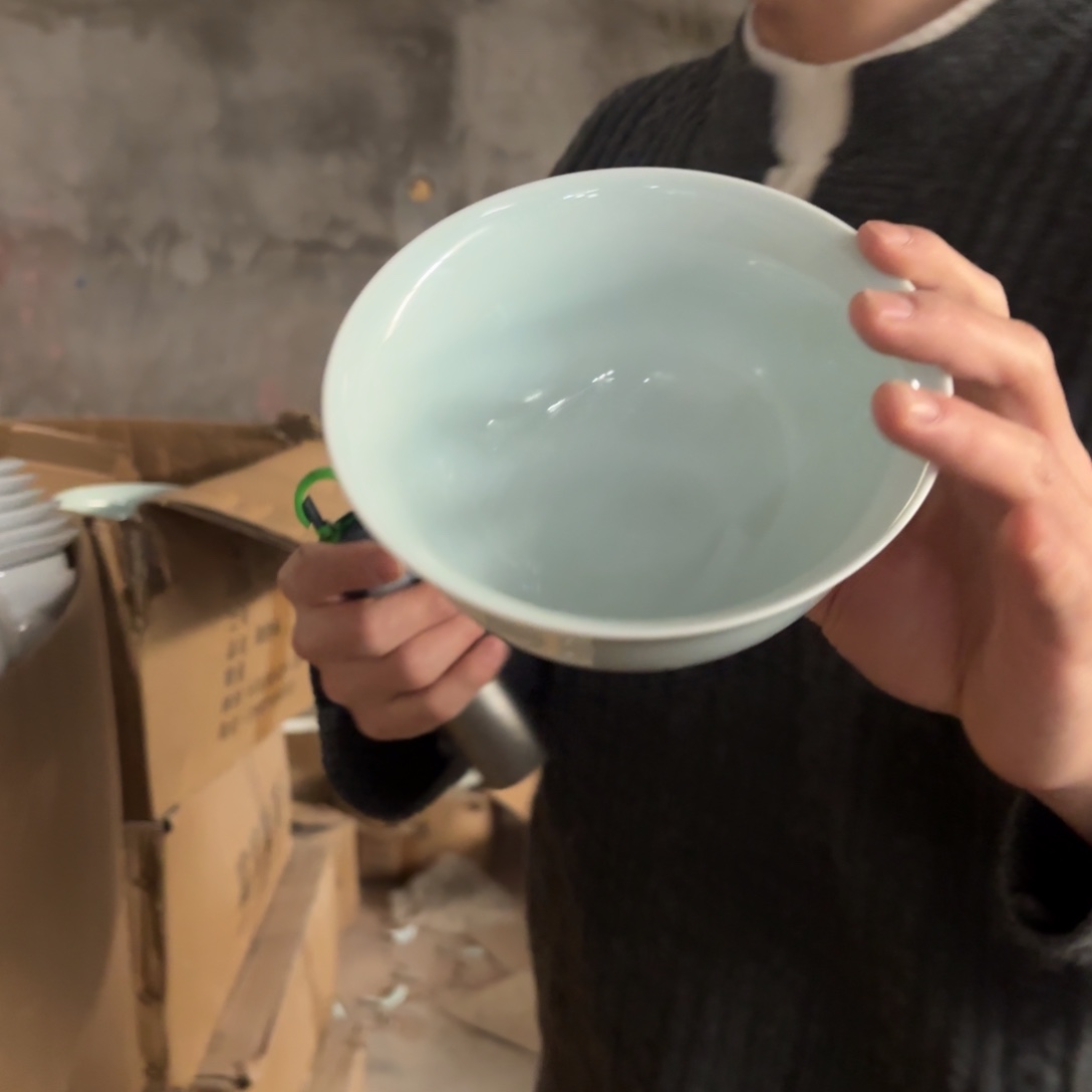 陶瓷6英寸影青面碗（源头工厂）6只