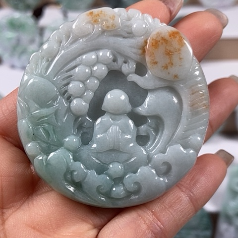 翡翠颈饰未镶嵌悟道福利福利