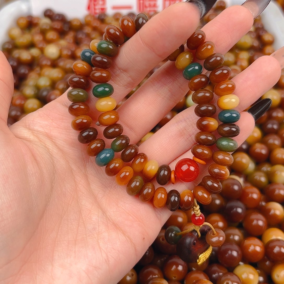 菩提根/象牙果吊坠小敦煌双圈