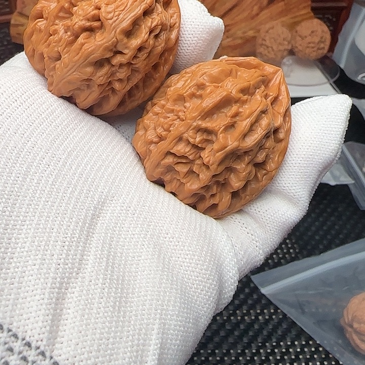 吊坠文玩核桃红锦鲤40