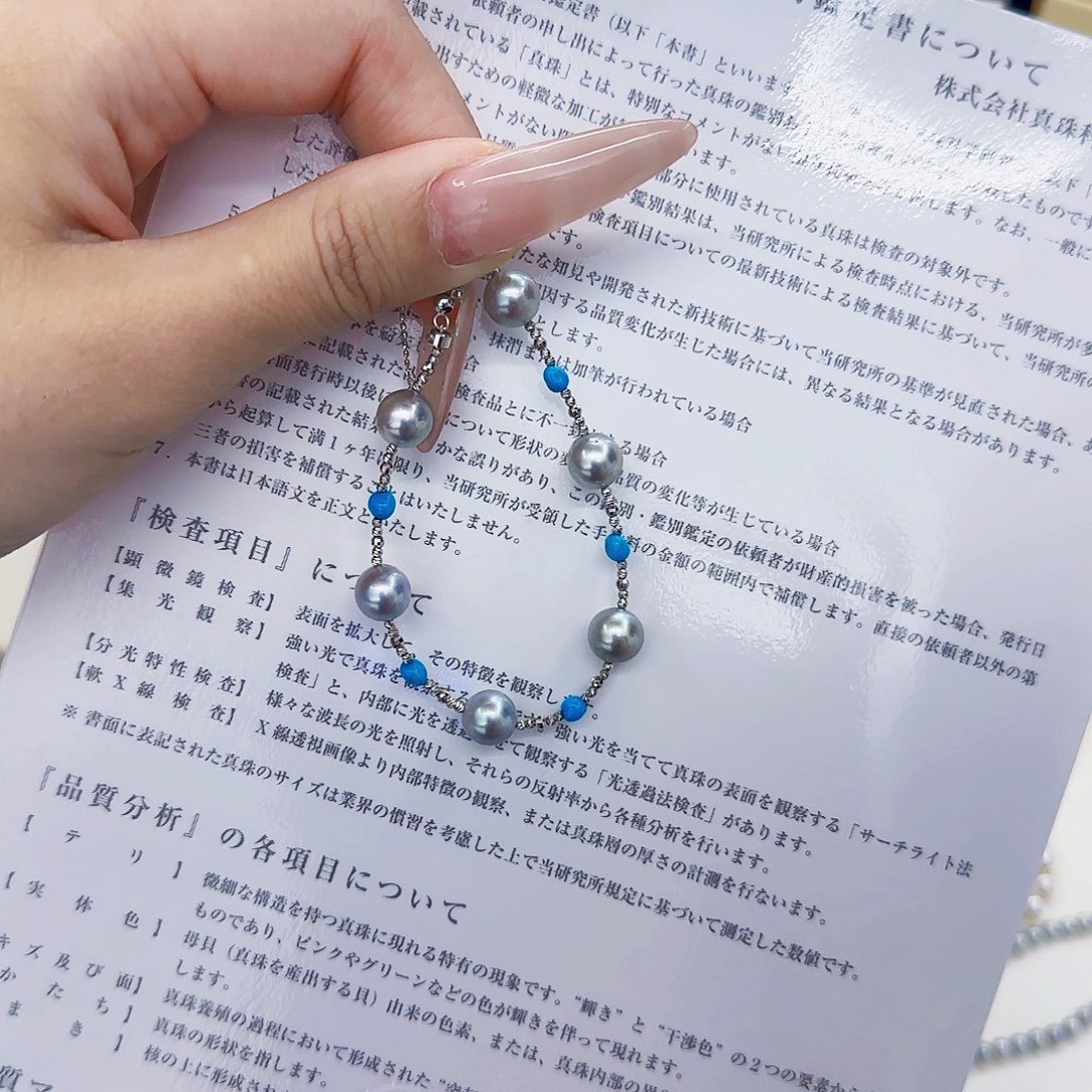 海水珍珠18K金镶嵌手绳