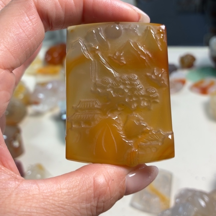 玛瑙/玉髓未镶嵌吊坠(不含链)