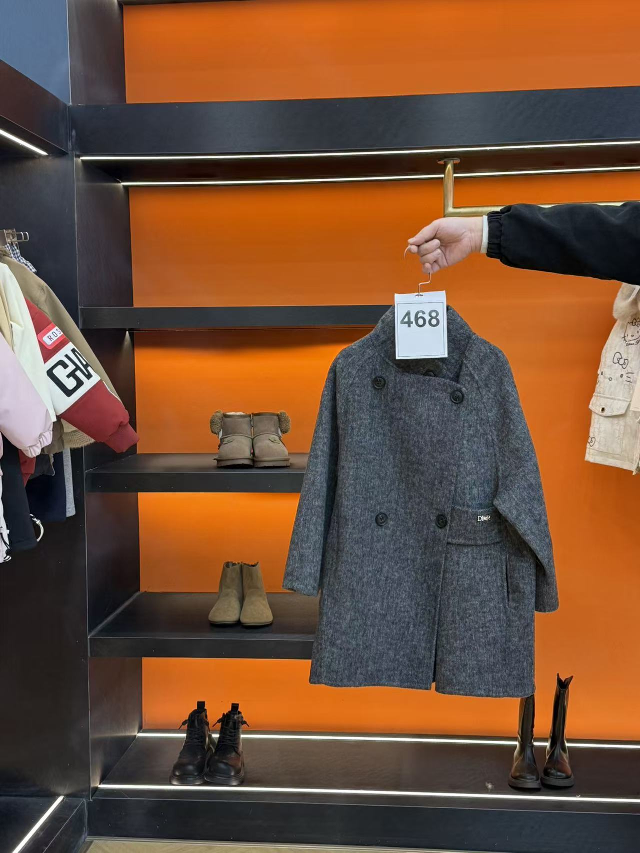 【Annie】编码468 2025童装冬季新款时尚双面呢外套呢大衣YMR4PJ495