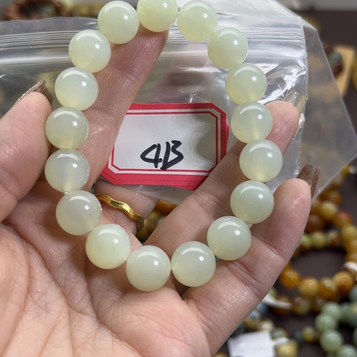 蛇纹石玉未镶嵌手链