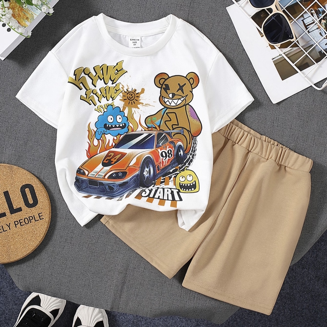 S5259#GLJ-50048裙子2色（蓝色，杏色）