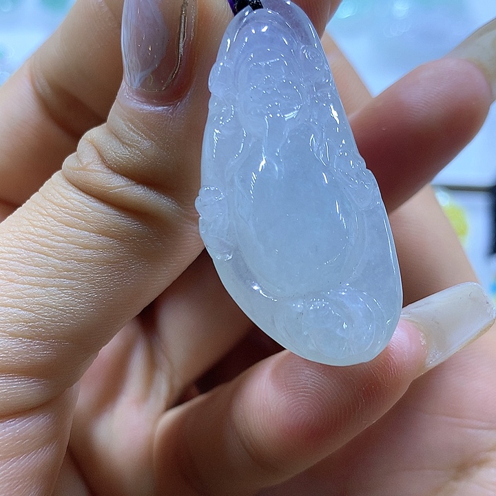 翡翠颈饰未镶嵌天然翡翠A货吊坠