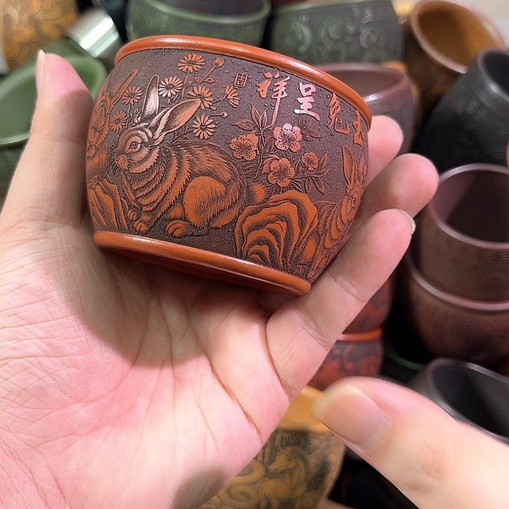 茶杯紫砂全手工紫砂主人杯