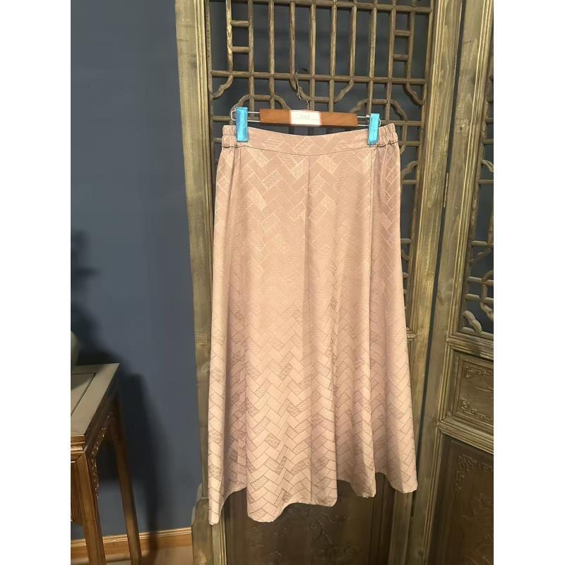 2025秋季新款时尚百搭桑蚕丝半身裙女T248