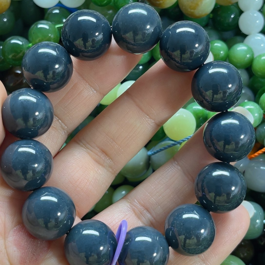 和田玉手链未镶嵌16