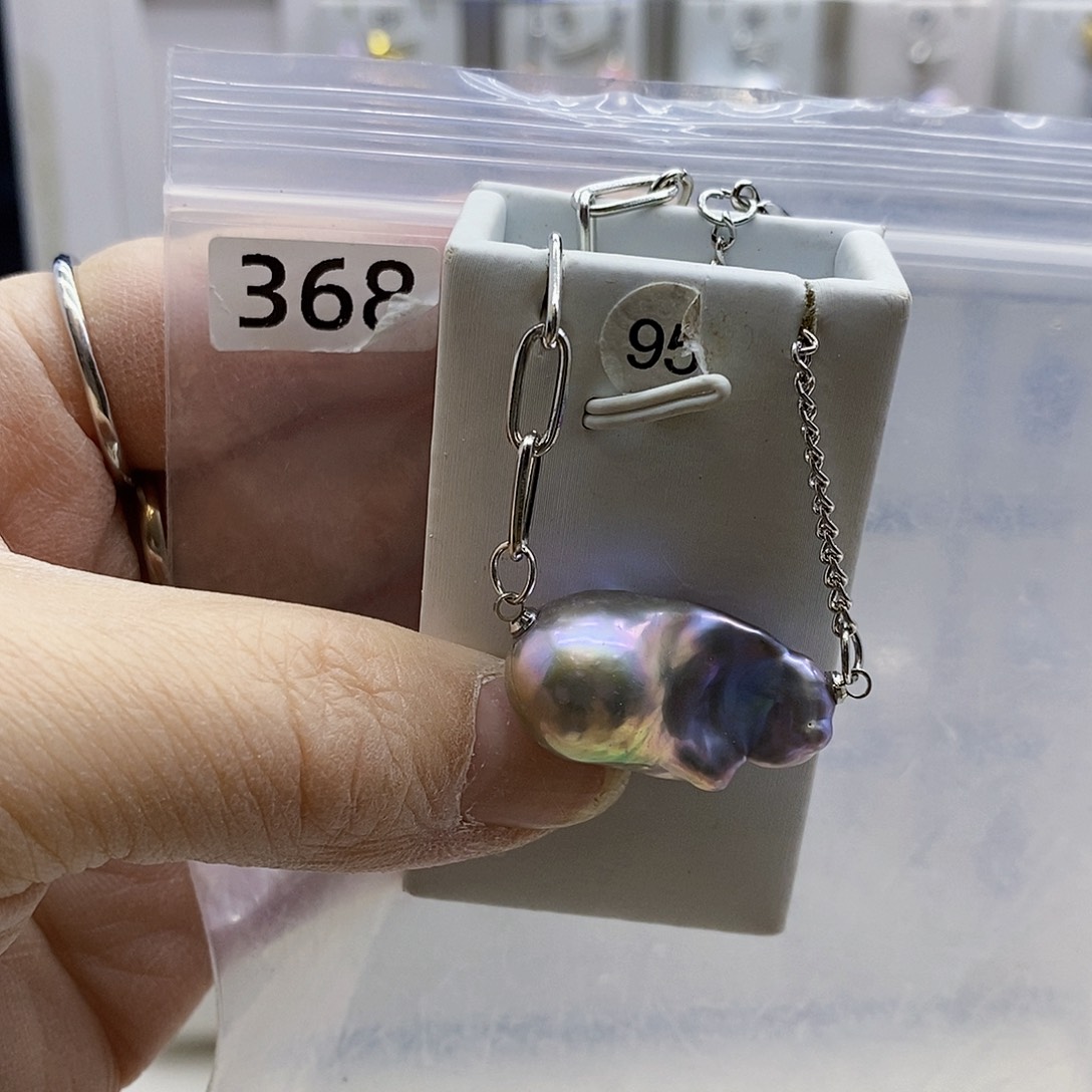 颈饰合金淡水珍珠