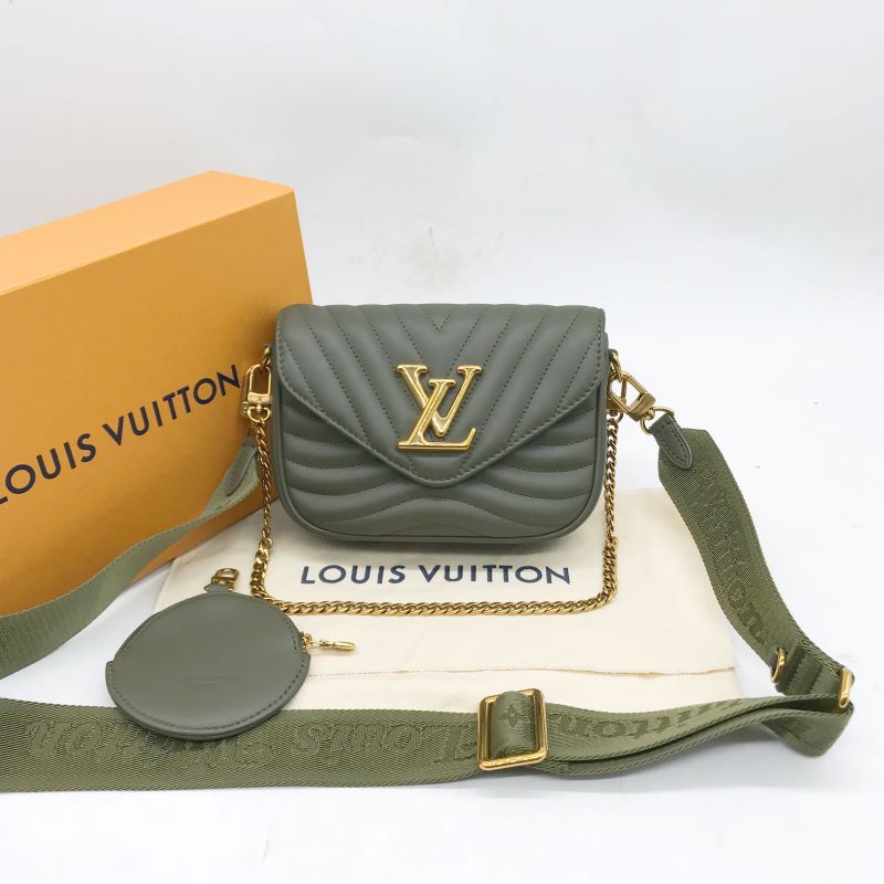 99新 LouisVuitton/路易威登 洋诚二手 LV丛林绿New wave