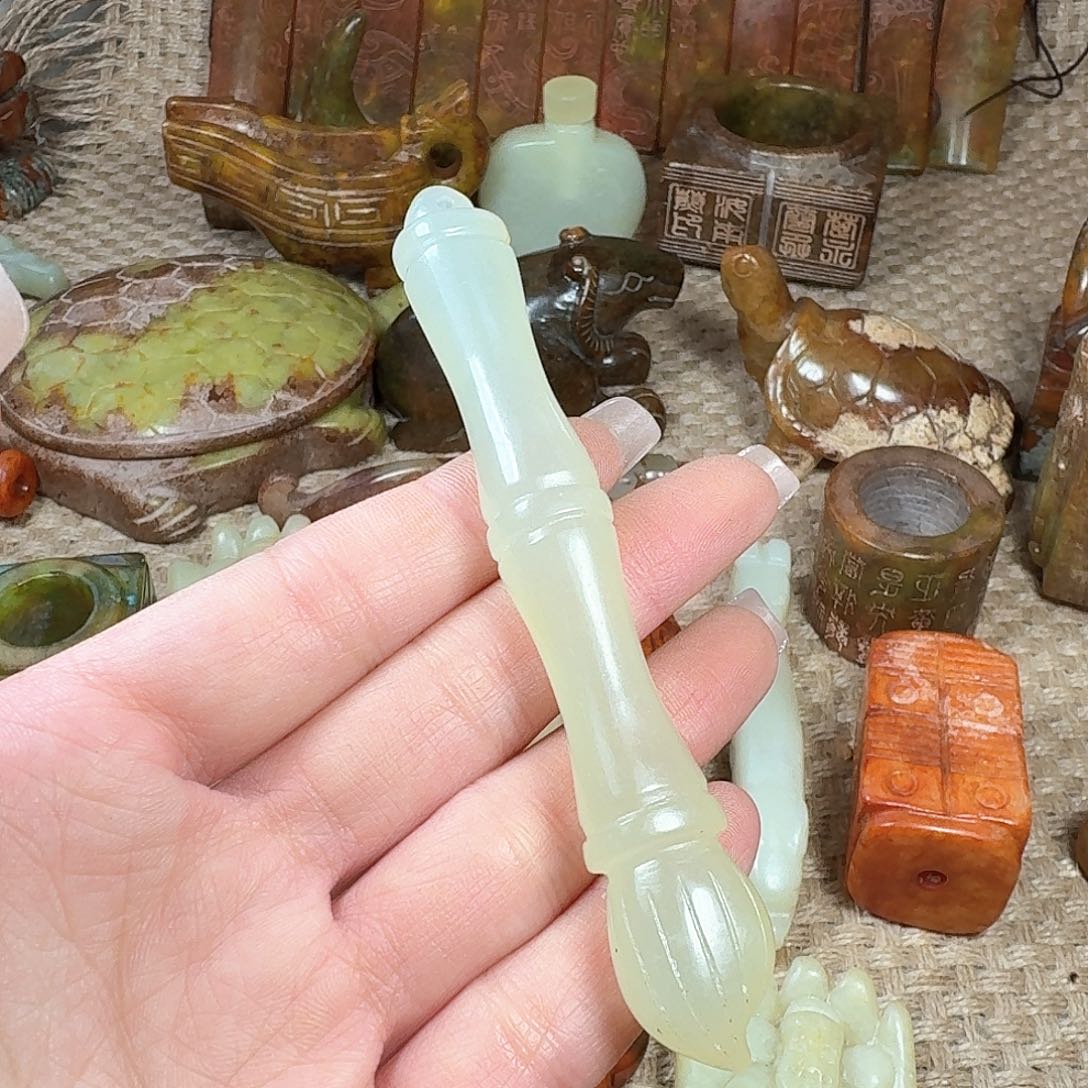 白玉菩提吊坠挂件