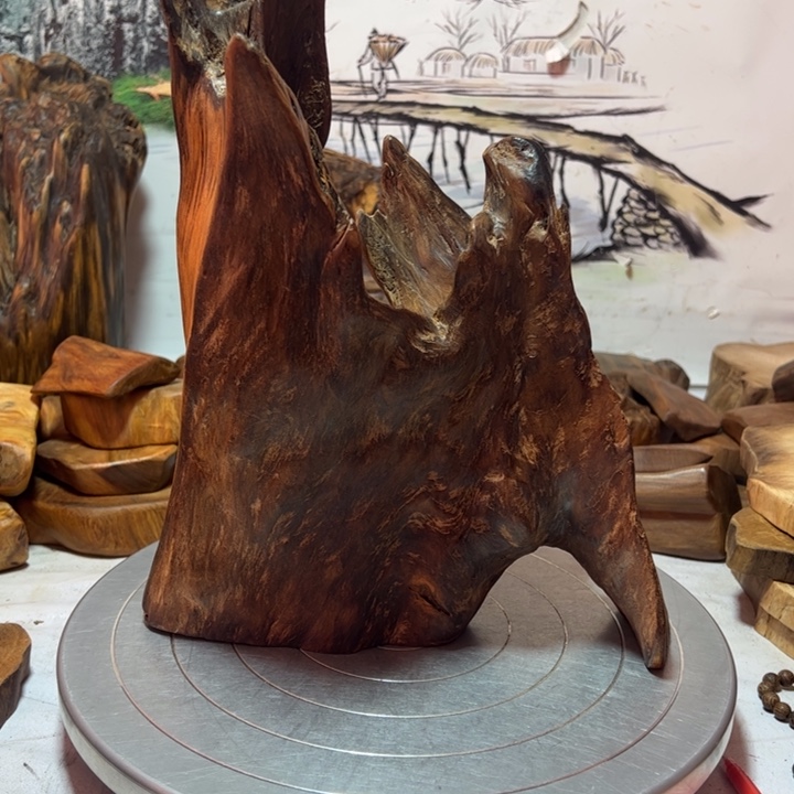 用***9木一物一拍风化摆件130元