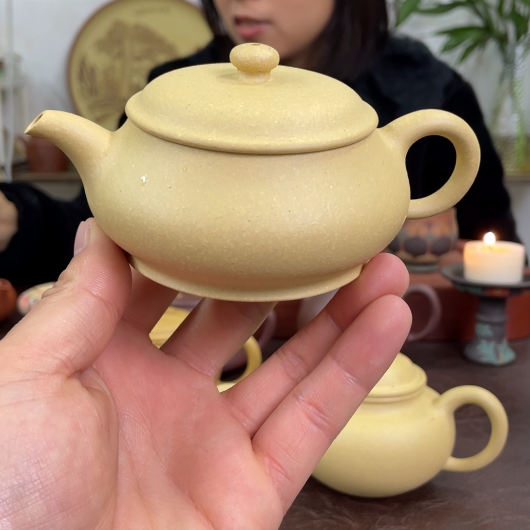 紫砂茶壶明炉本绿